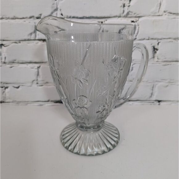 Jeanette Glass Iris Pitcher in clear - Picture 7 of 7